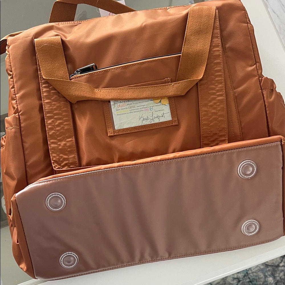 Lug Quilted Copper Tote Bag
